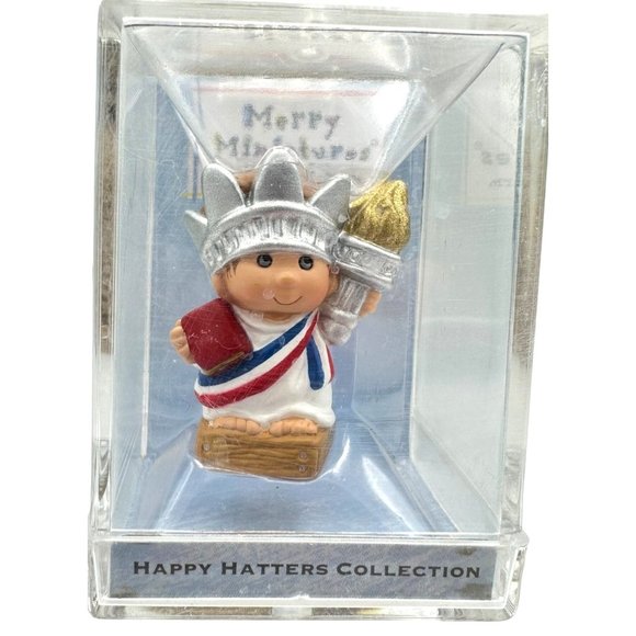 Hallmark Keepsake 2000 Merry Miniatures Happy Hatters Collection Libby Crown - Picture 1 of 5